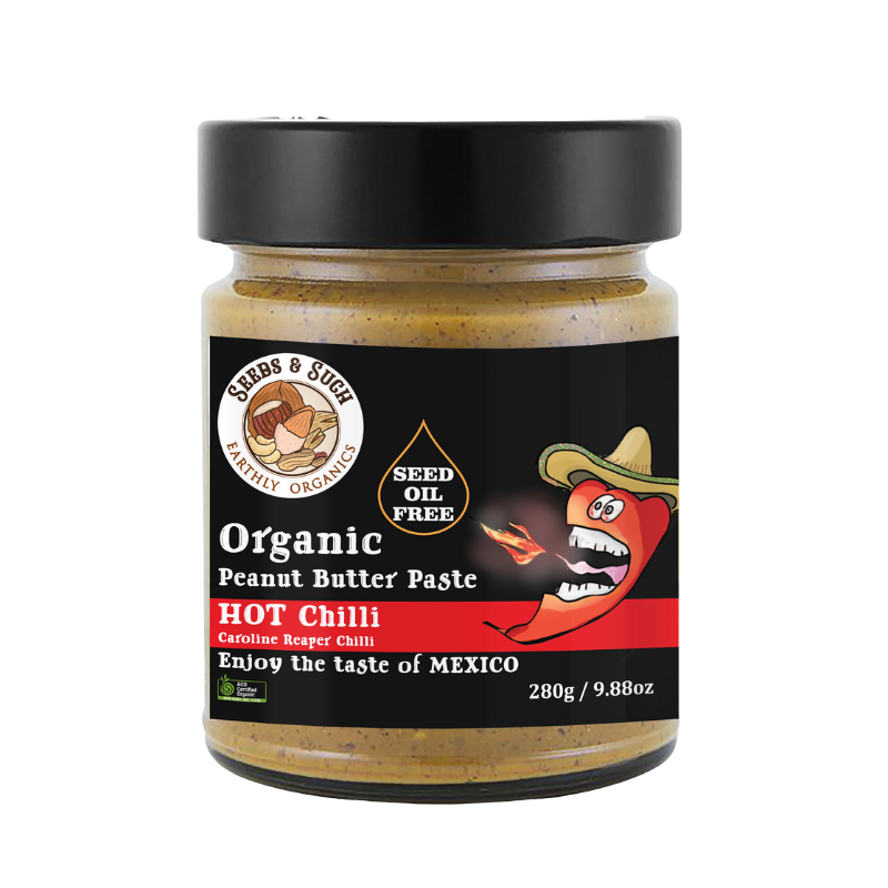 Organic Peanut Butter Paste - HOT Chilli