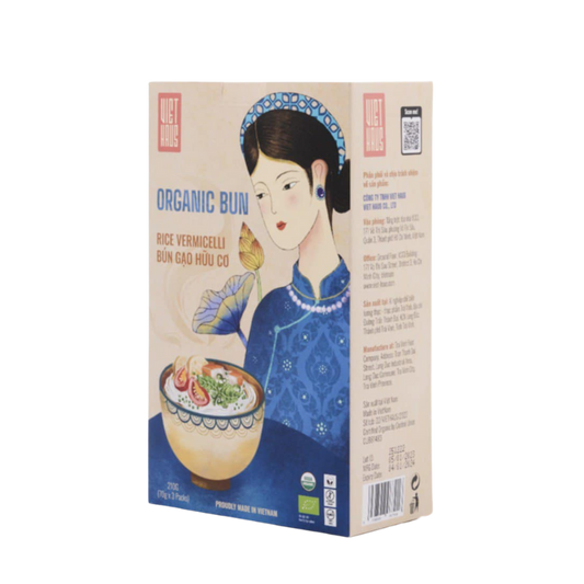 Viet Haus Organic Rice Vermicelli (Bún) 12 Pack