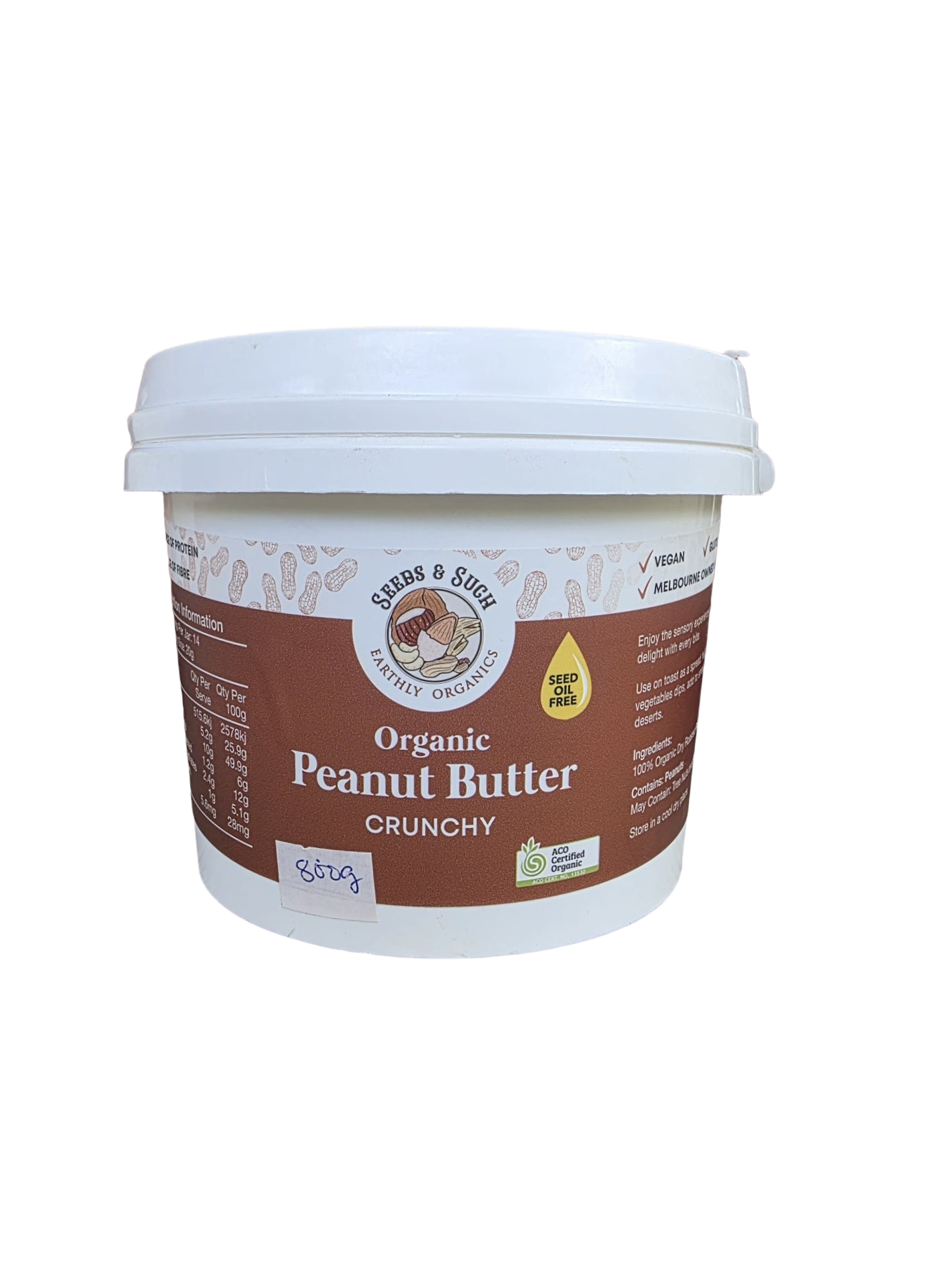 Organic Peanut Butter - Crunchy Bulk