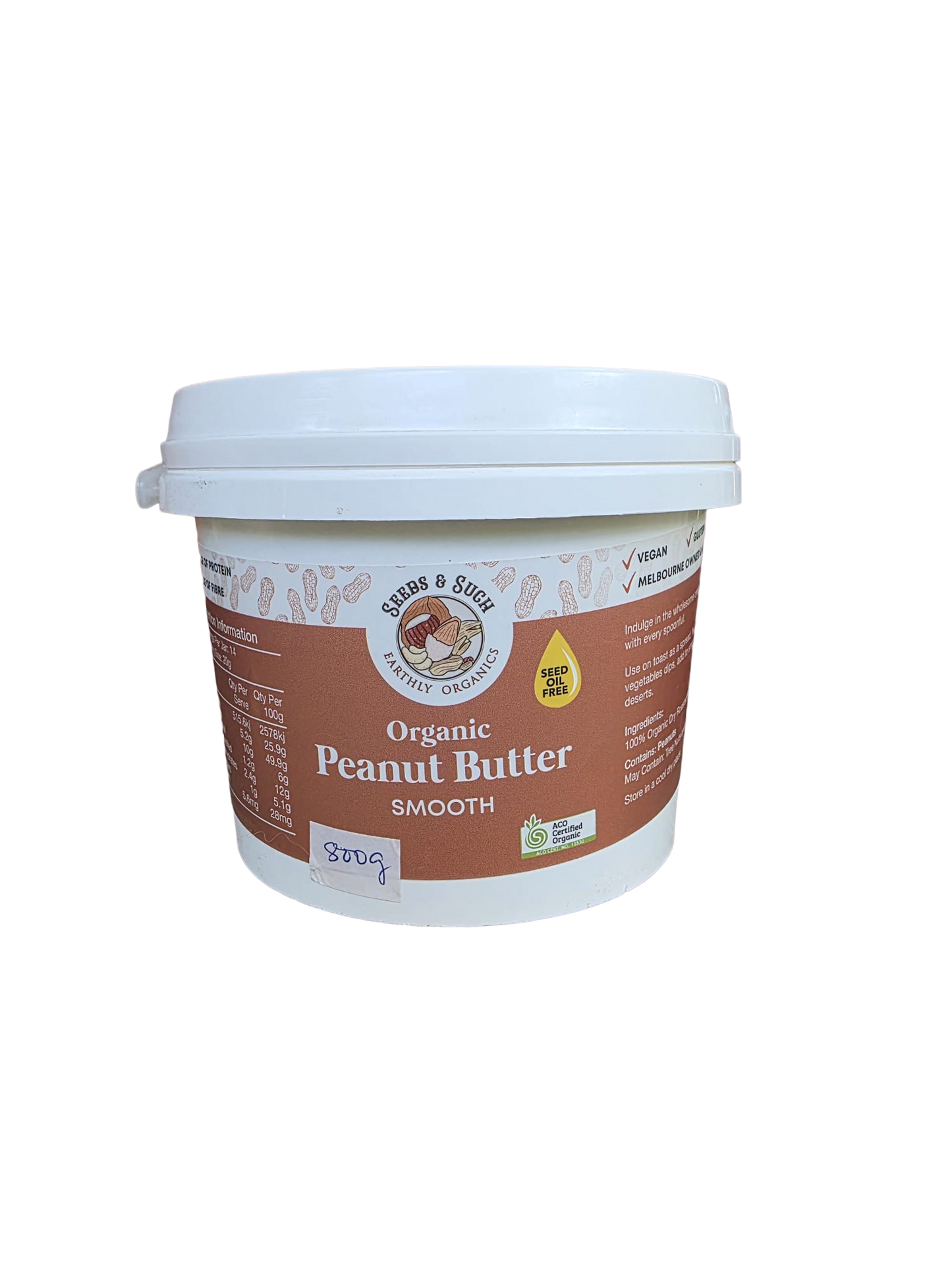 Organic Peanut Butter - Smooth Bulk